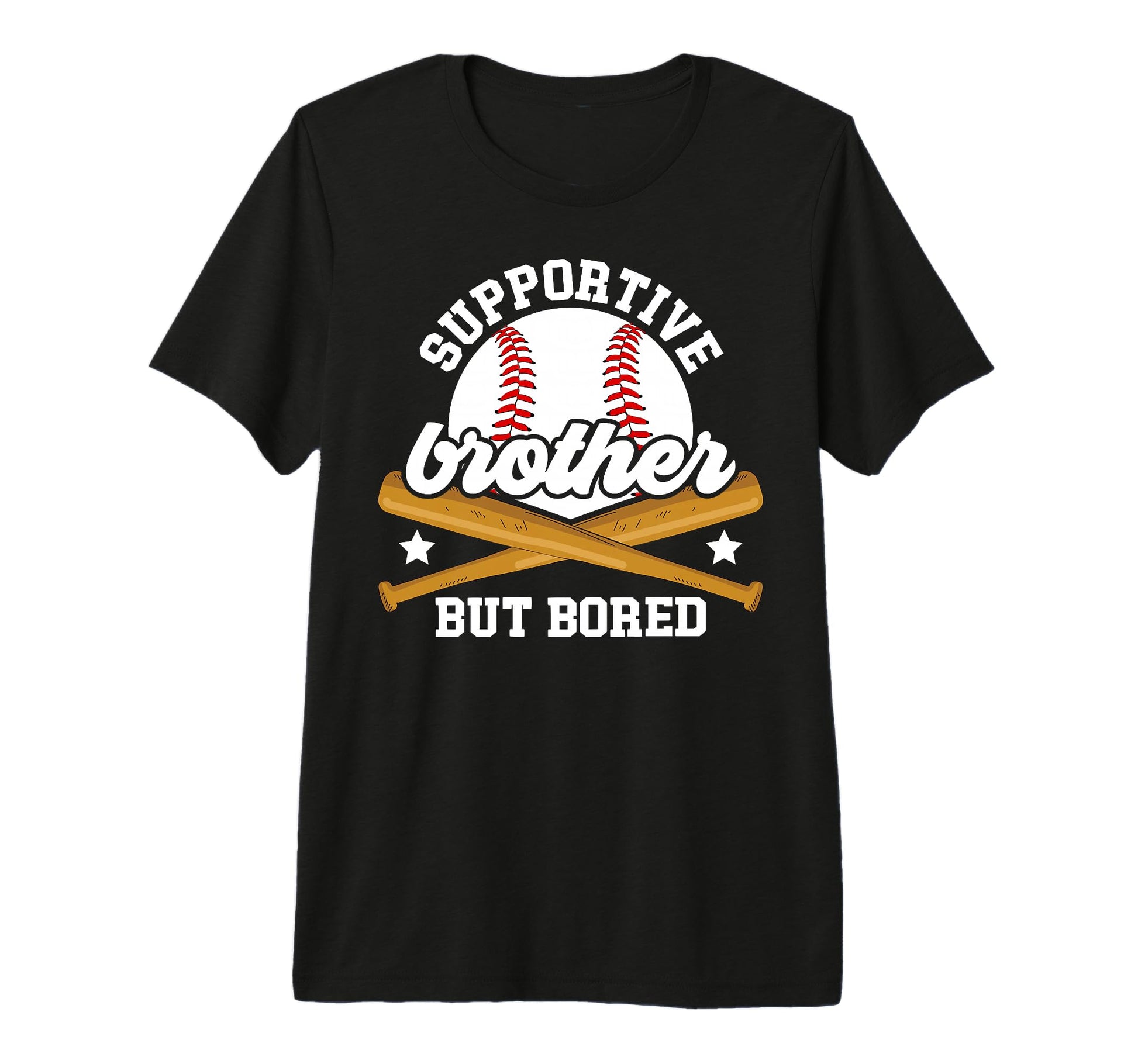 Supportive Baseball Brother Baseball T-Shirt - Novelty Apparel Unisex - T-Shirt, Sweatshirt, Hoodie