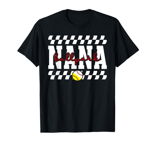 Ballpark Nana Grandma Baseball T-Shirt - Novelty Apparel for Adults - T-Shirt, Sweatshirt, Hoodie