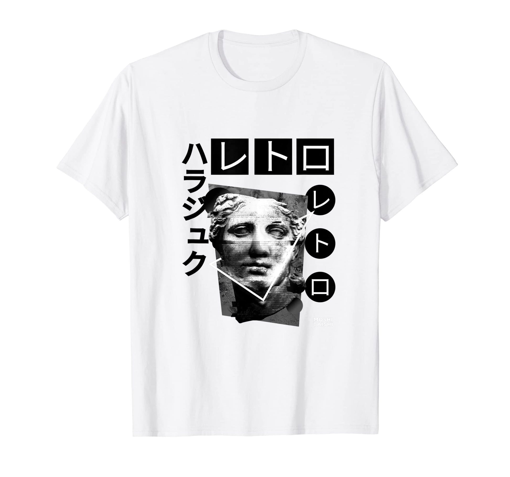 Vaporwave Statue Aesthetic Art T-Shirt - Casual Everyday Wear Men Women - T-Shirt, Sweatshirt, Hoodie