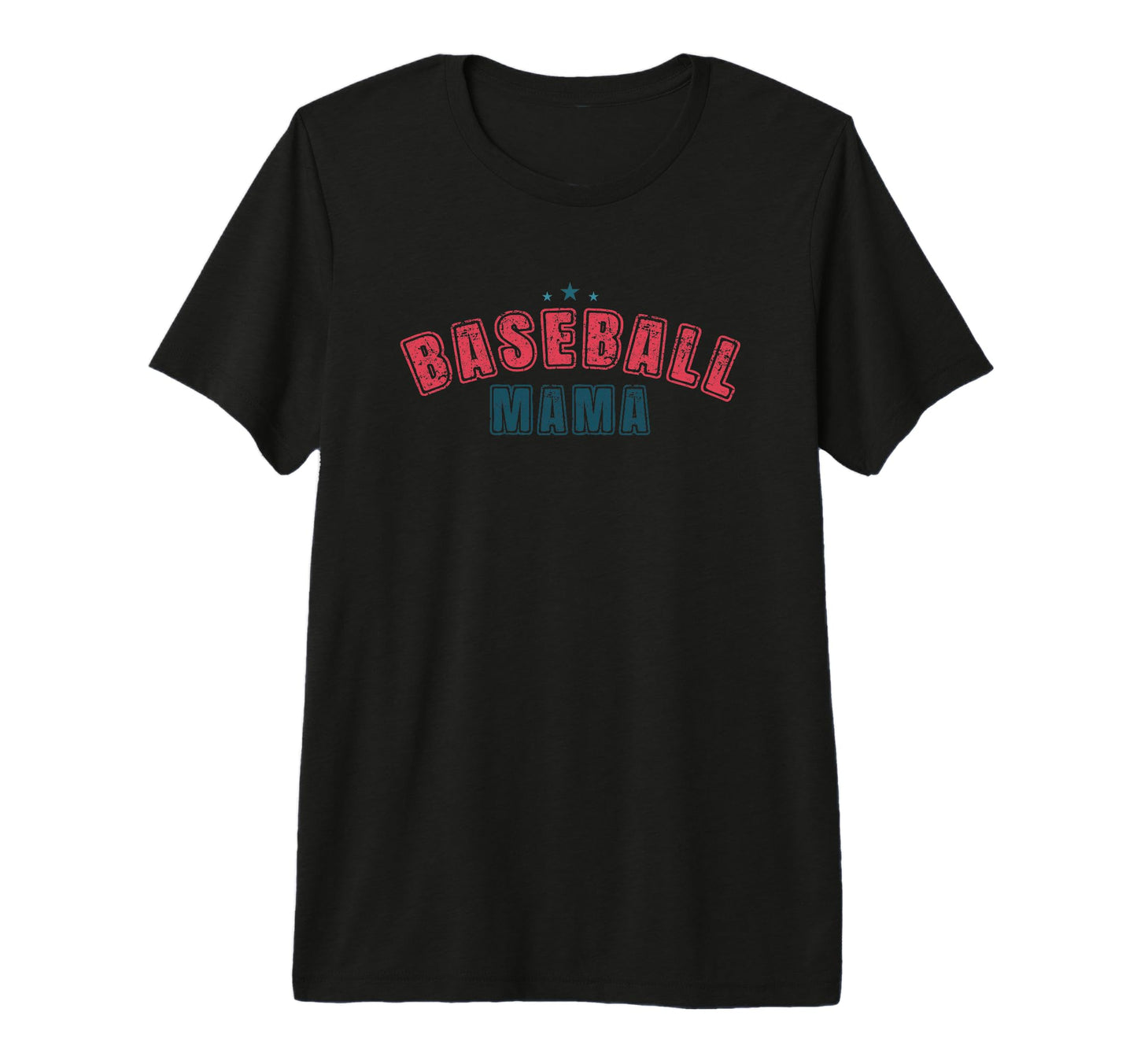 Baseball Mama Star Team Spirit T-Shirt - Casual Everyday Wear for Adults - T-Shirt, Sweatshirt, Hoodie