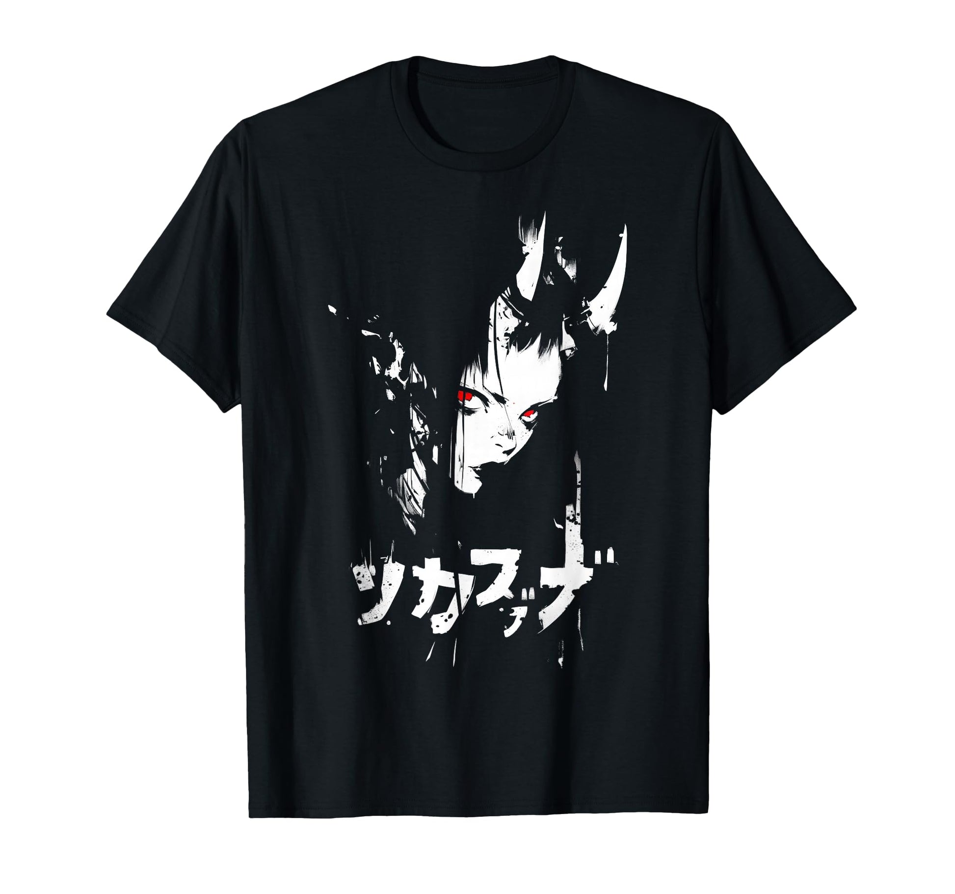 Goth Grunge Demon Anime Waifu Horror T-Shirt - Aesthetic Graphic Unisex - T-Shirt, Sweatshirt, Hoodie