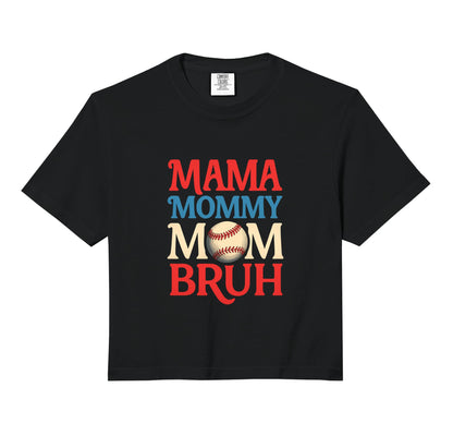 Mama Mommy Mom Bruh Funny Baseball Sweatshirt - Custom Art Print Unisex - T-Shirt, Sweatshirt, Hoodie
