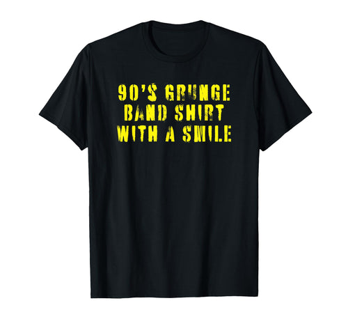 90S Grunge Band Smile T-Shirt - Custom Art Print Men Women - T-Shirt, Sweatshirt, Hoodie