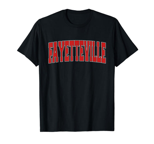 Fayetteville Ar Arkansas Varsity Usa T-Shirt - Minimalist Print Unisex - T-Shirt, Sweatshirt, Hoodie
