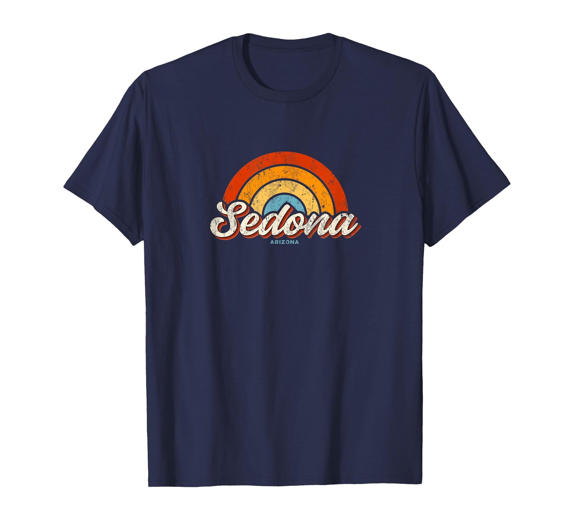 Sedona Arizona Az Rainbow 70S T-Shirt - Graphic Print Unisex - T-Shirt, Sweatshirt, Hoodie