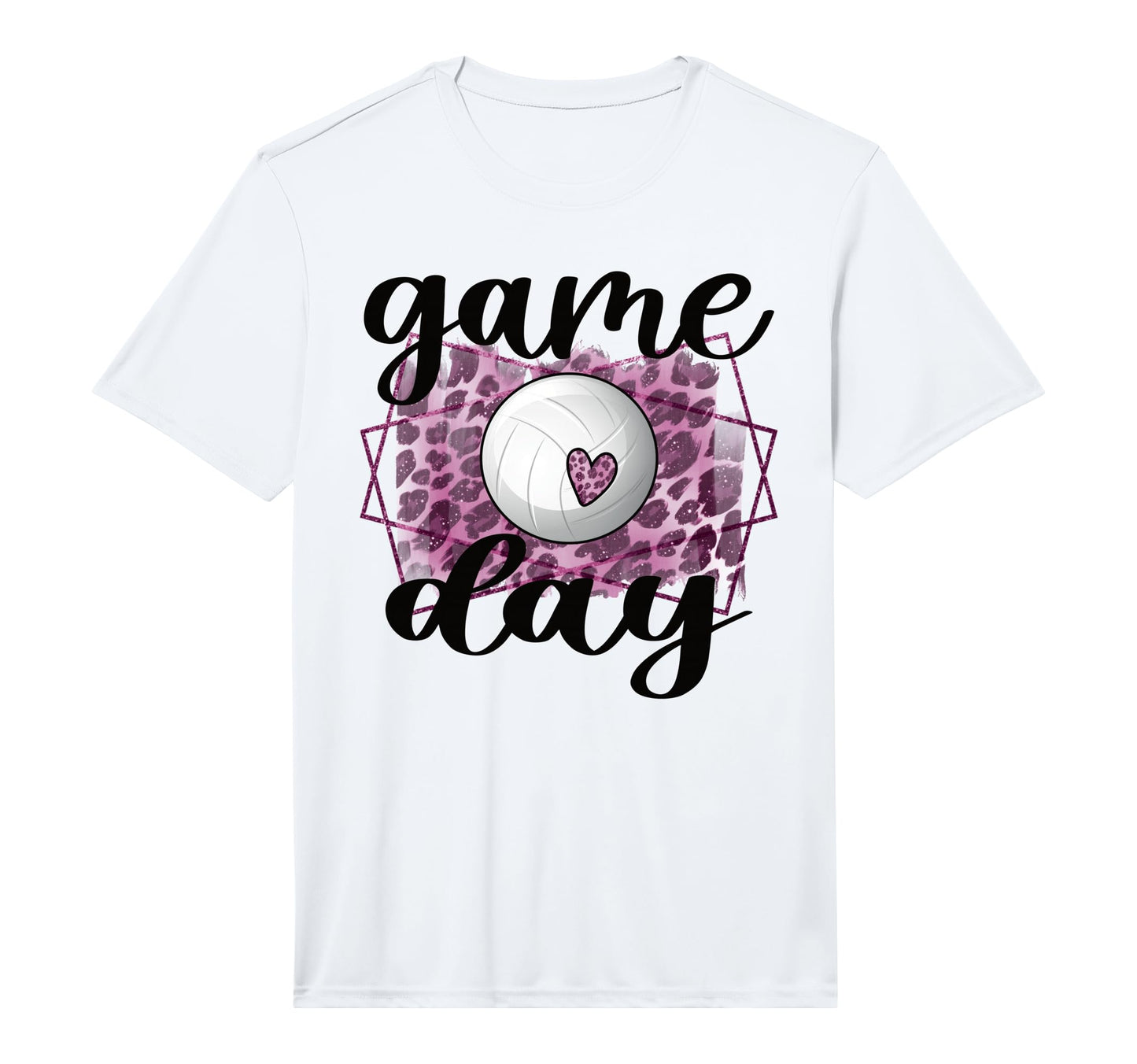Game Day Leopard Volleyball Game T-Shirt - Fun Novelty Design Men Women - T-Shirt, Sweatshirt, Hoodie
