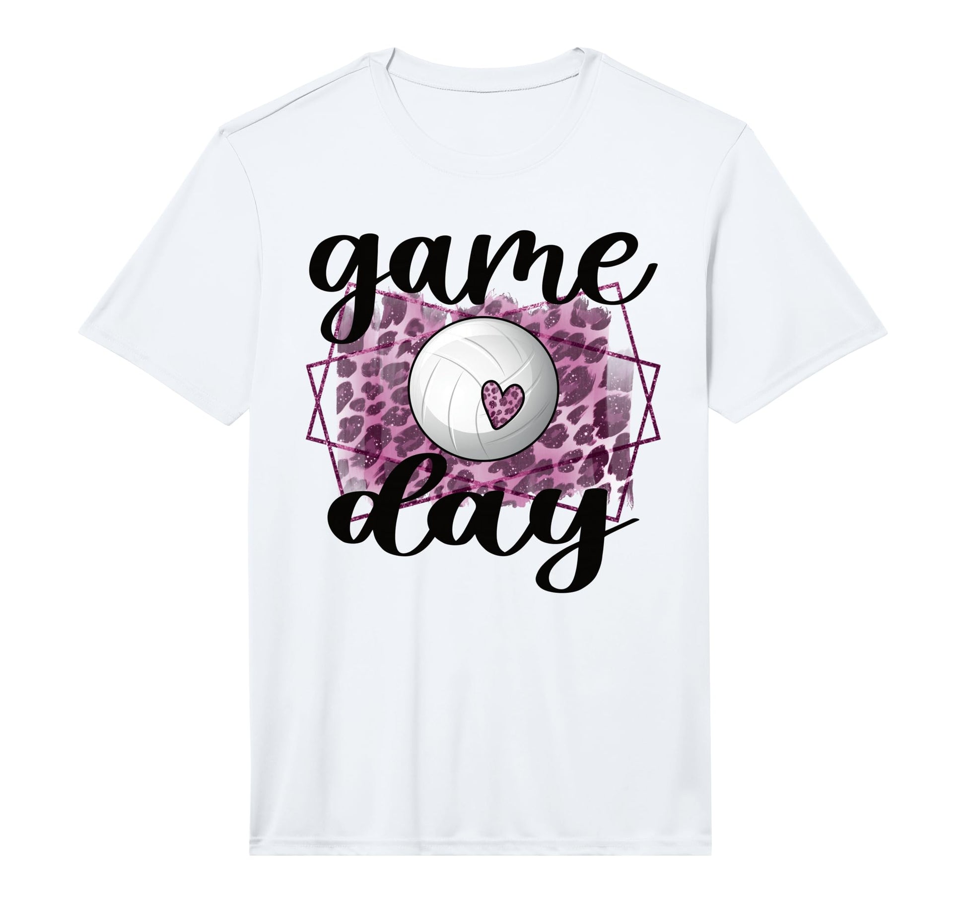 Game Day Leopard Volleyball Game T-Shirt - Fun Novelty Design Men Women - T-Shirt, Sweatshirt, Hoodie