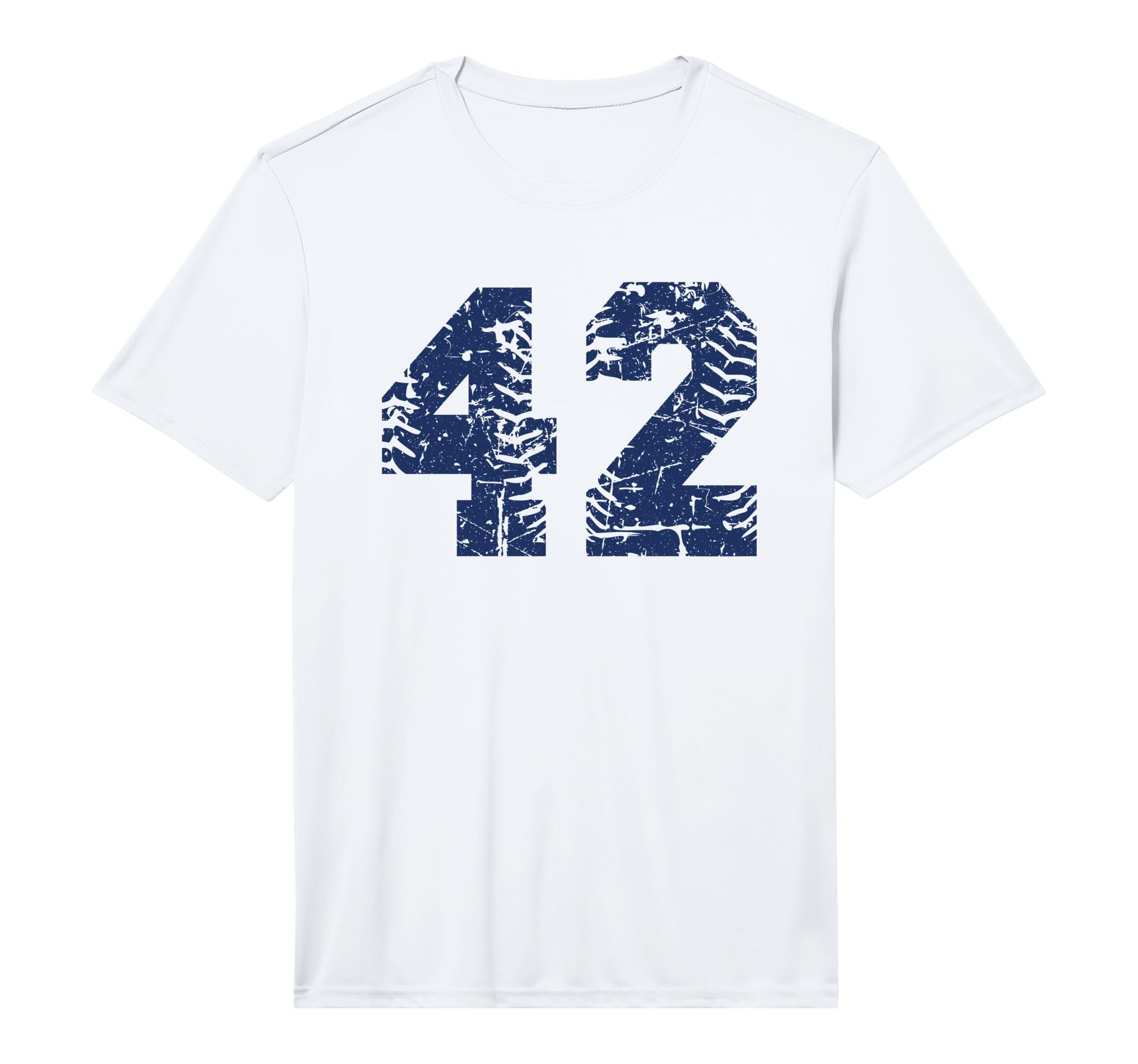 Number 42 Baseball Softball Blue Number T-Shirt - Trendy Graphic Unisex - T-Shirt, Sweatshirt, Hoodie