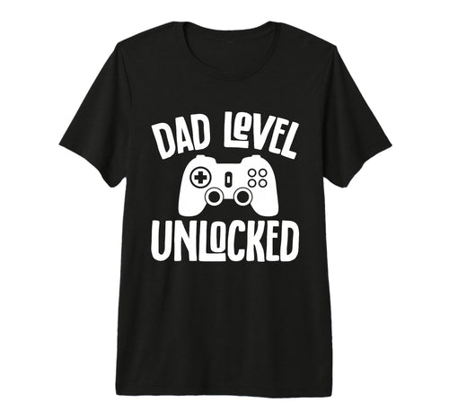 Mens Dad Level Unlocked Fathers Day T-Shirt - Unique Graphic for Adults - T-Shirt, Sweatshirt, Hoodie