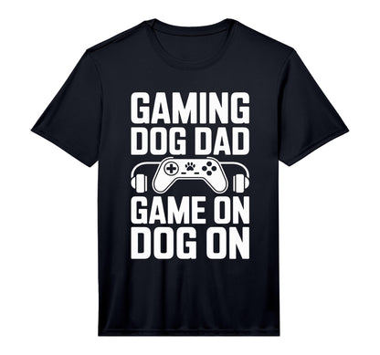 Mens Gaming Dog Dad Game Dog Gamer T-Shirt - Trendy Graphic Unisex - T-Shirt, Sweatshirt, Hoodie
