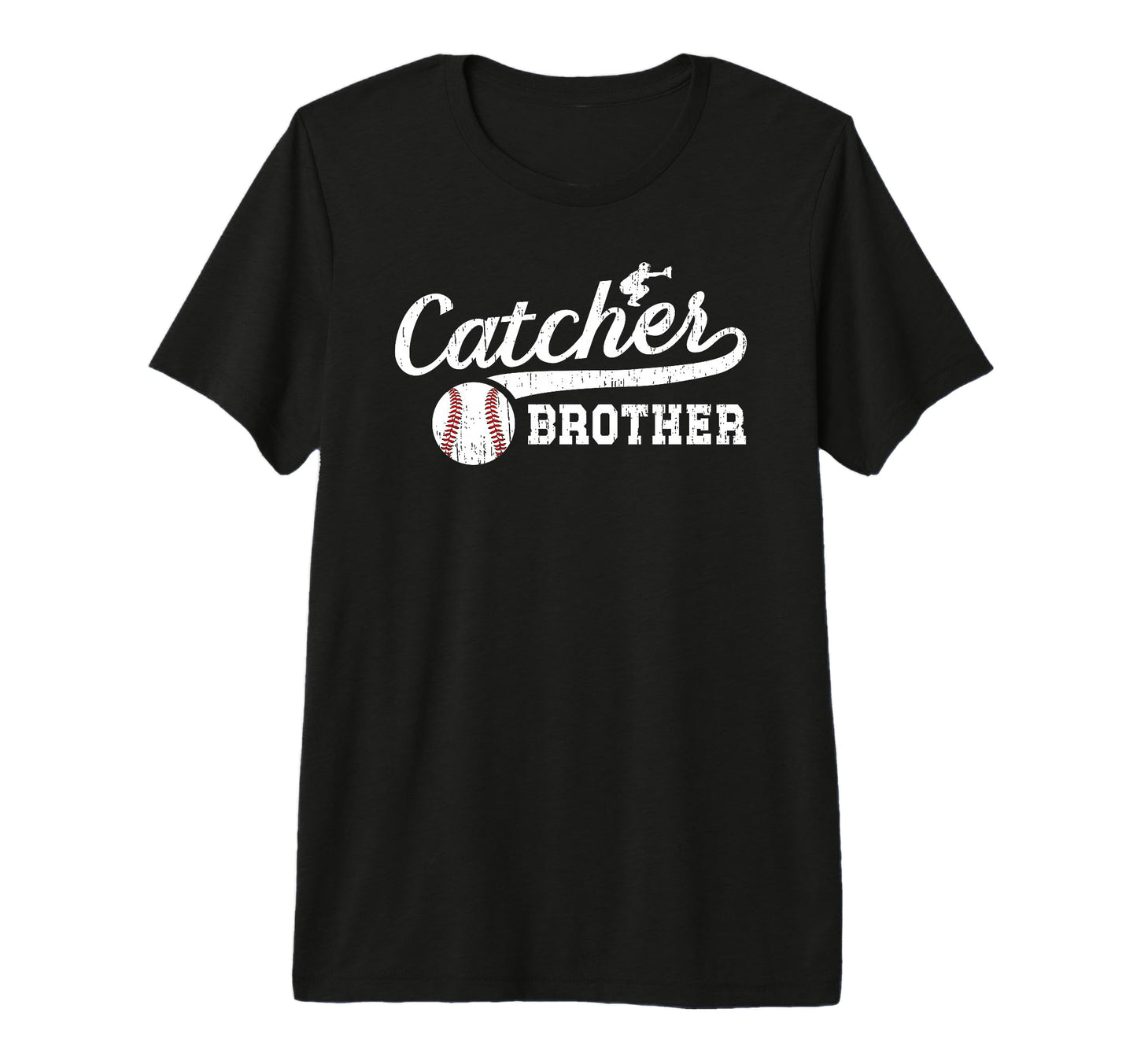Baseball Catcher Brother Baseball T-Shirt - Custom Art Print Men Women - T-Shirt, Sweatshirt, Hoodie