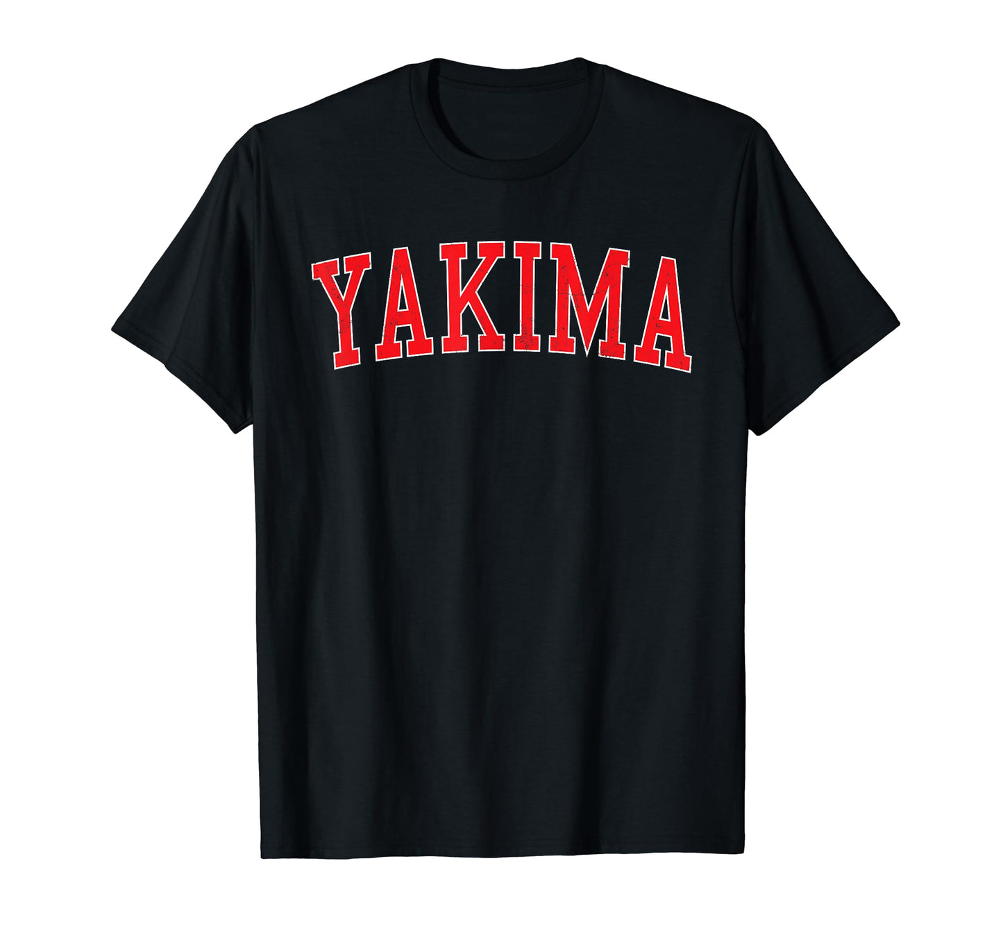 Yakima Wa Varsity Red Text T-Shirt - Graphic Print Men Women - T-Shirt, Sweatshirt, Hoodie