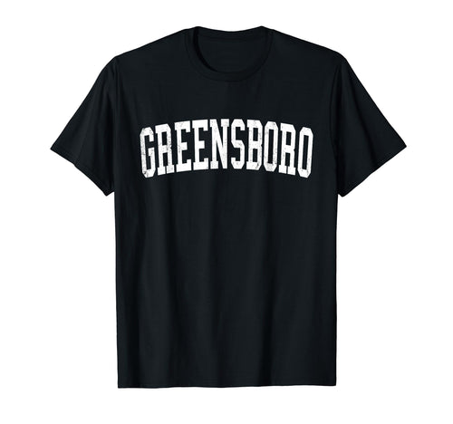 Greensboro Nc Distressed White T-Shirt - Minimalist Print for Adults - T-Shirt, Sweatshirt, Hoodie