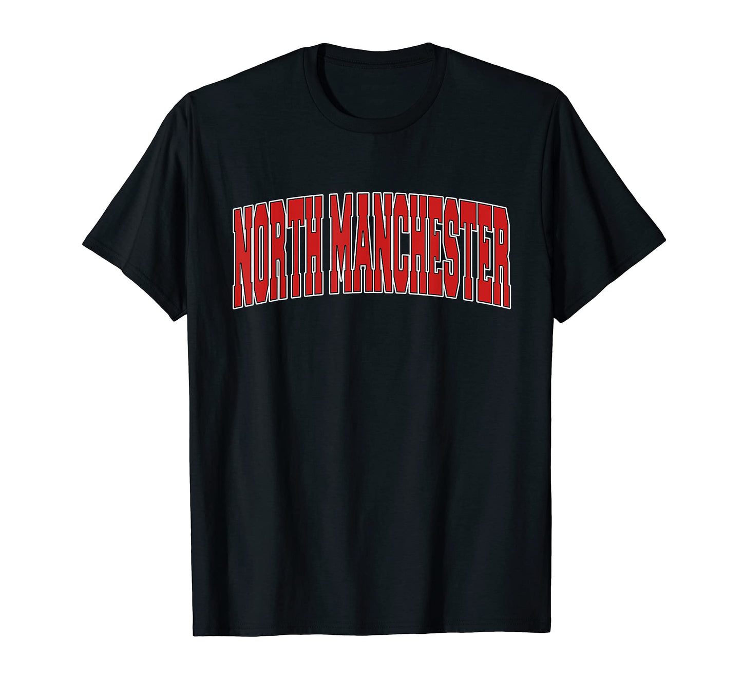 North Manchester Indiana Varsity Usa T-Shirt - Minimalist Print Unisex - T-Shirt, Sweatshirt, Hoodie