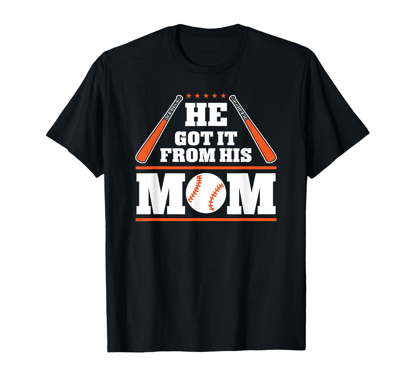 He Got It From His Mom Funny T-Shirt - Minimalist Print for Adults - T-Shirt, Sweatshirt, Hoodie