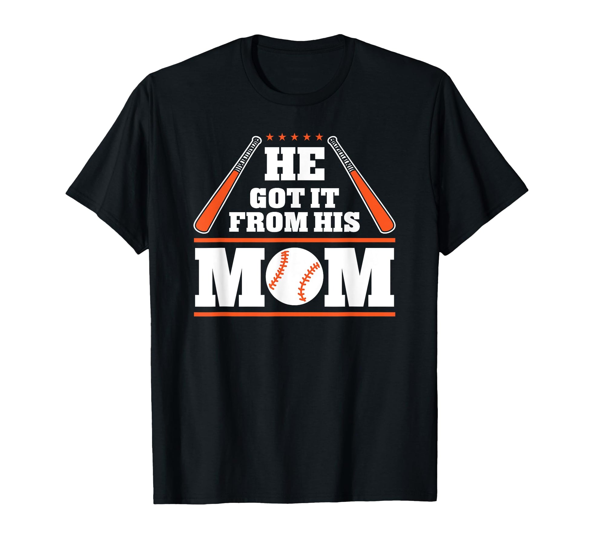 He Got It From His Mom Funny T-Shirt - Minimalist Print for Adults - T-Shirt, Sweatshirt, Hoodie