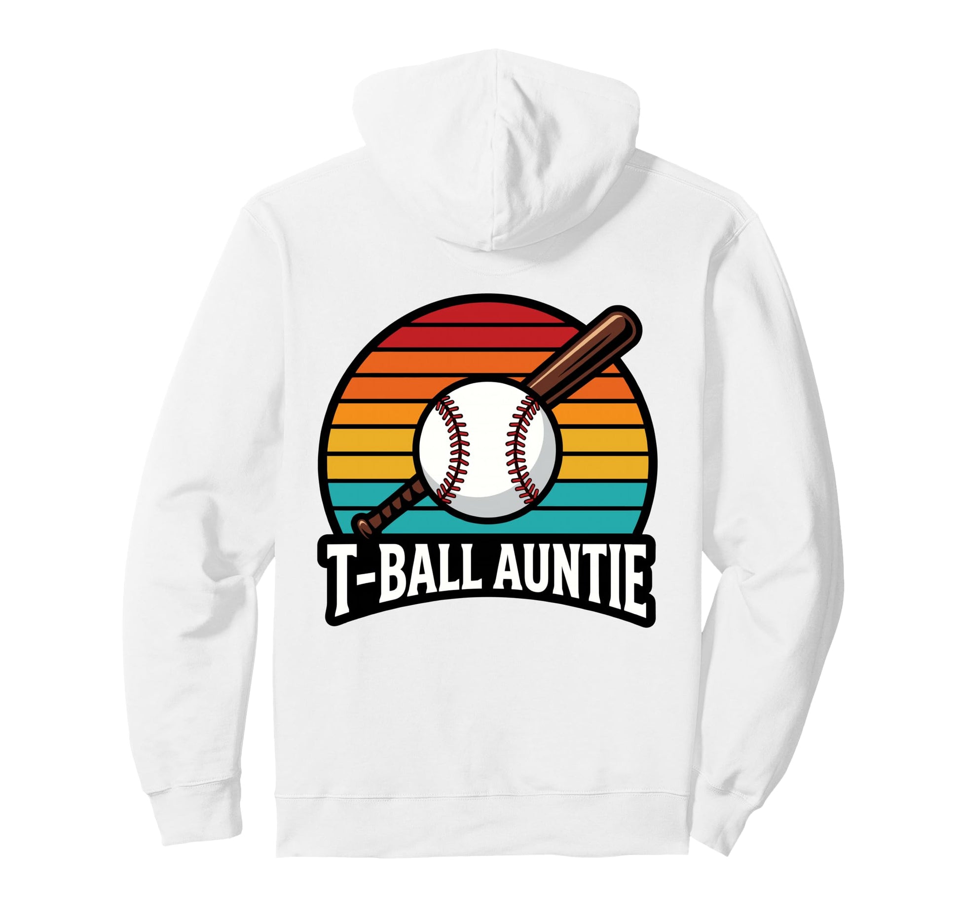 Funny T Ball Auntie Softball Ball Hoodie - Casual Everyday Wear Men Women - T-Shirt, Sweatshirt, Hoodie