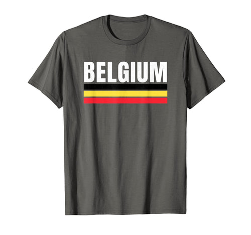 Belgium Black Yellow Red Belgen Fan T-Shirt - Unique Graphic Men Women - T-Shirt, Sweatshirt, Hoodie