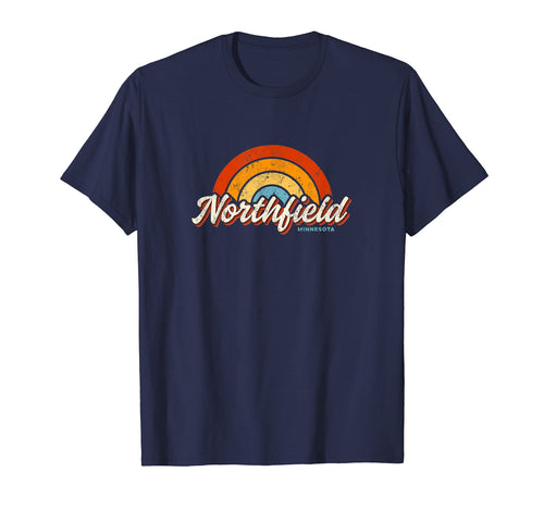Northfield Minnesota Mn Rainbow 70S T-Shirt - Streetwear Style Men Women - T-Shirt, Sweatshirt, Hoodie