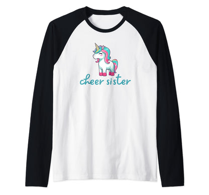 Cheerleader Unicorn Cheer Sister Shirts T-Shirt - Minimalist Print Unisex - T-Shirt, Sweatshirt, Hoodie