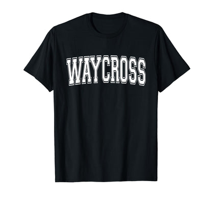 Waycross Ga Georgia Usa Sports Varsity T-Shirt - Custom Art Print Unisex - T-Shirt, Sweatshirt, Hoodie
