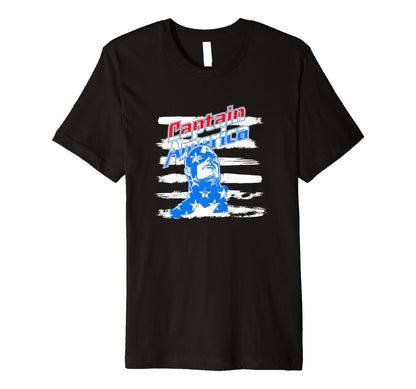 Marvel Comics Captain America Flag T-Shirt - Minimalist Print Unisex - T-Shirt, Sweatshirt, Hoodie