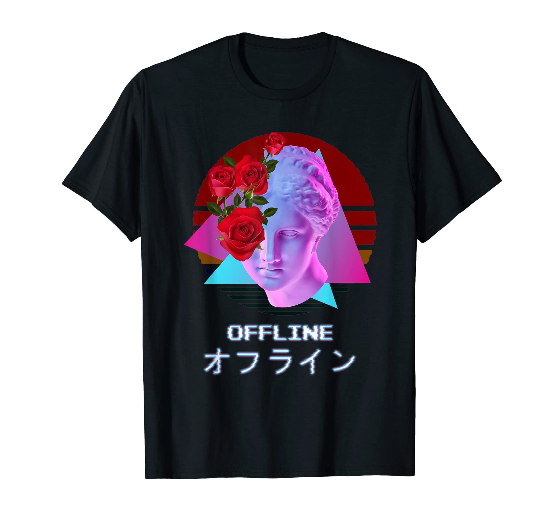 Offline Vaporwave Aesthetic Japanese T-Shirt - Streetwear Style Unisex - T-Shirt, Sweatshirt, Hoodie