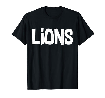 Lion Vibes Sports Junior High School T-Shirt - Custom Art Print for Adults - T-Shirt, Sweatshirt, Hoodie