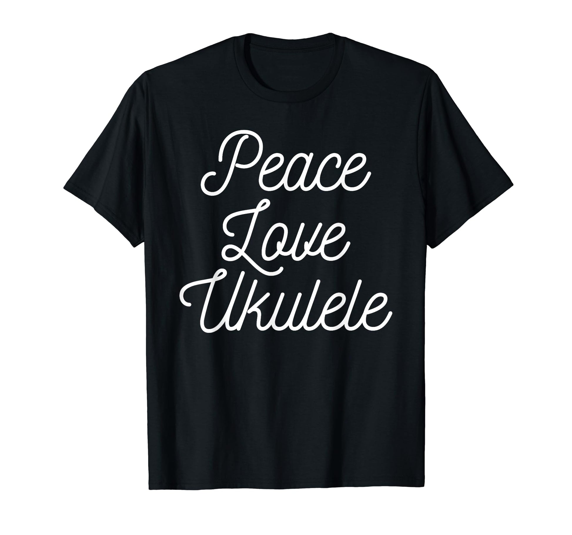 Peace Love And Ukulele Shirts T-Shirt - Graphic Print for Adults - T-Shirt, Sweatshirt, Hoodie