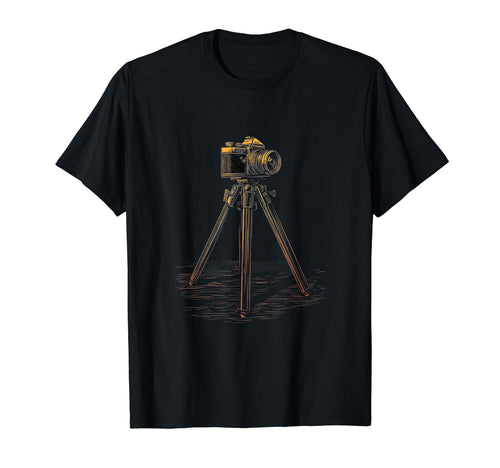 Photography Camera Tripod T-Shirt - Casual Everyday Wear Men Women - T-Shirt, Sweatshirt, Hoodie
