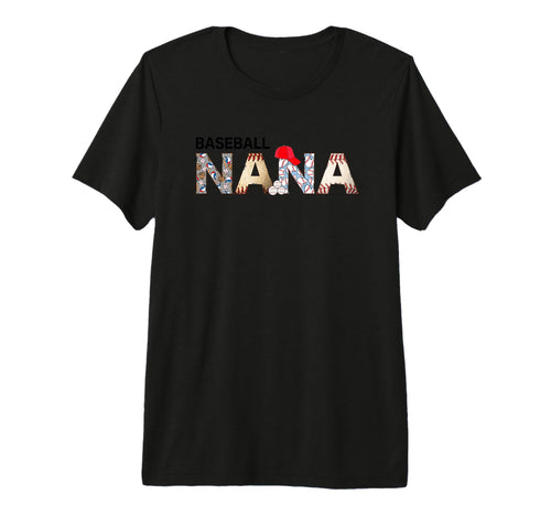 Baseball Nana Sports Enthusiast Tri Blend T-Shirt - Graphic Print Men Women - T-Shirt, Sweatshirt, Hoodie