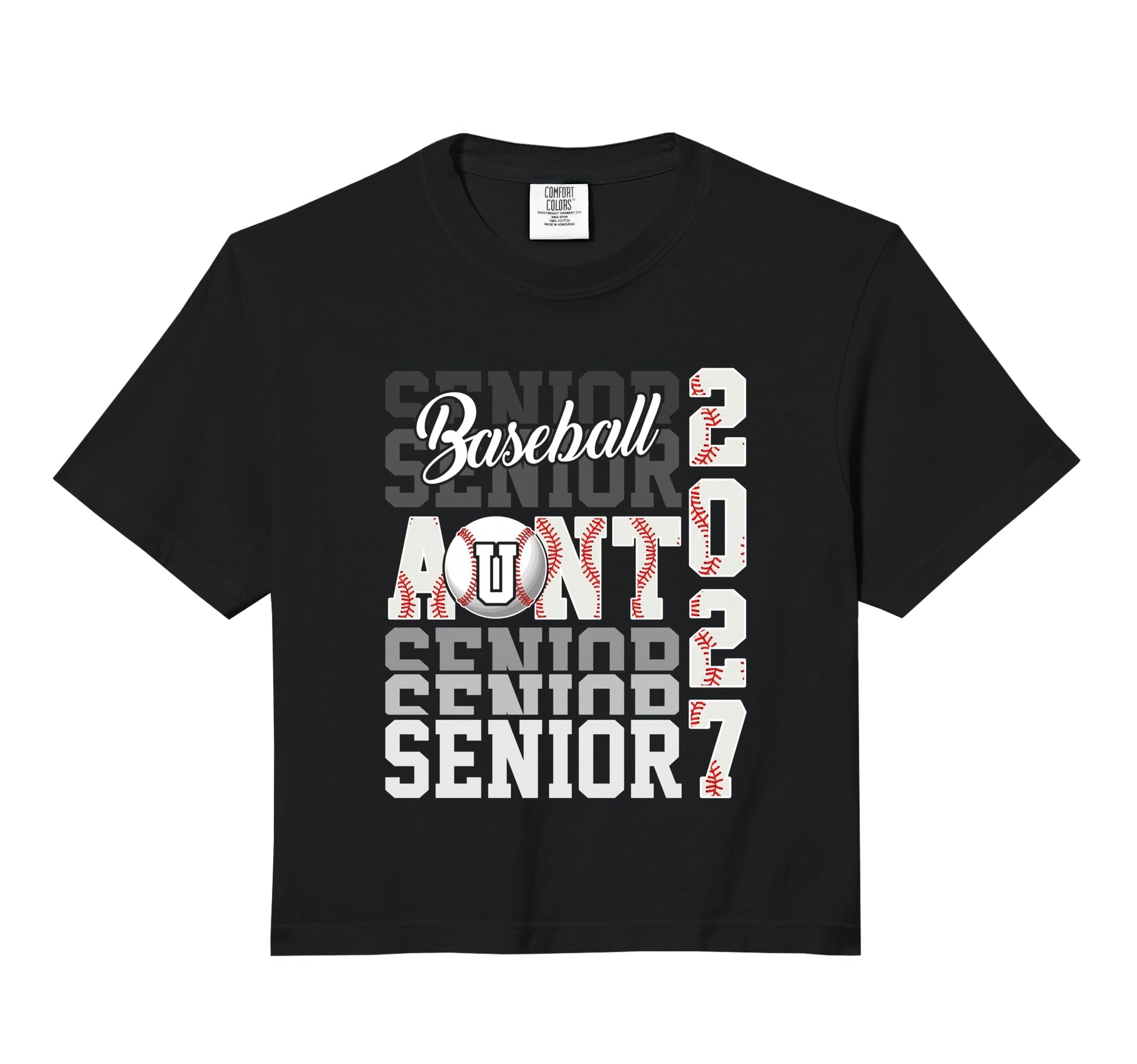Senior 2027 Baseball Aunt Proud Family T-Shirt - Unique Graphic Unisex - T-Shirt, Sweatshirt, Hoodie