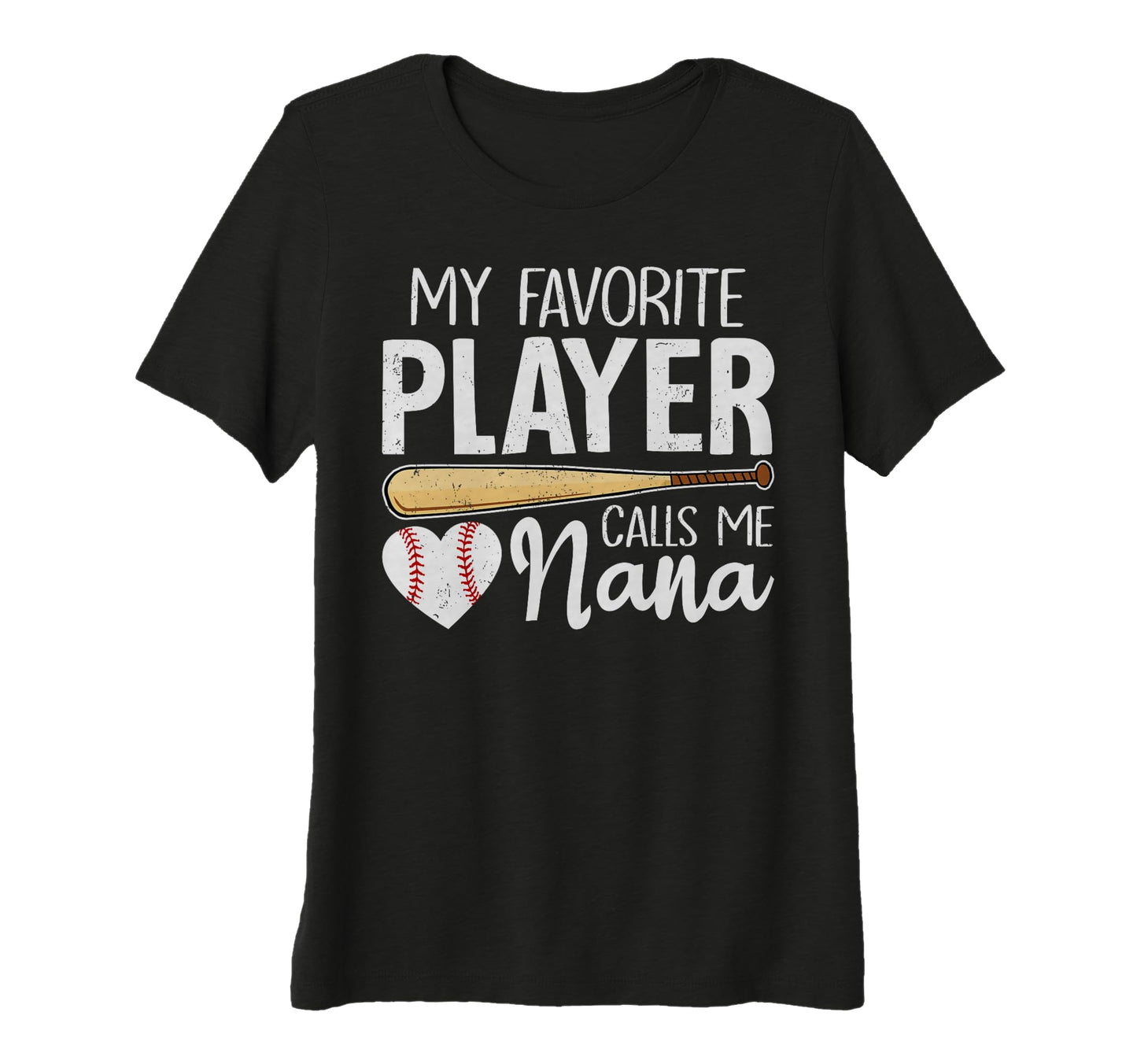 Womens Baseball Grandma My Favorite T-Shirt - Graphic Print for Adults - T-Shirt, Sweatshirt, Hoodie