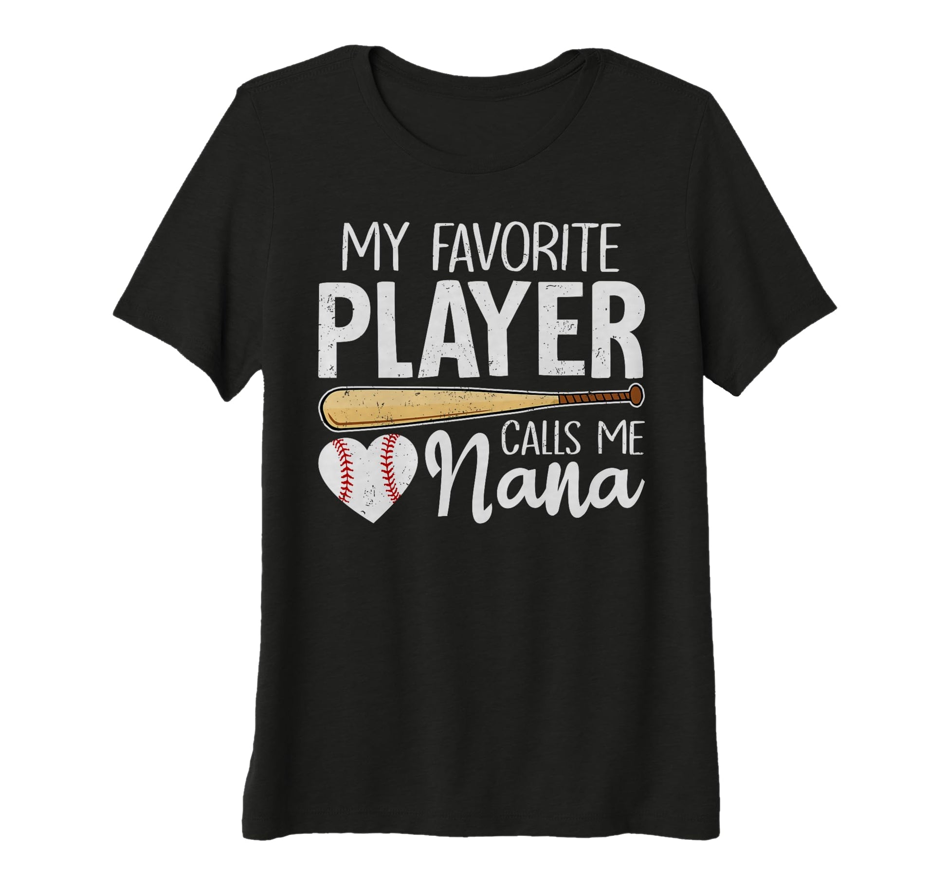 Womens Baseball Grandma My Favorite T-Shirt - Graphic Print for Adults - T-Shirt, Sweatshirt, Hoodie