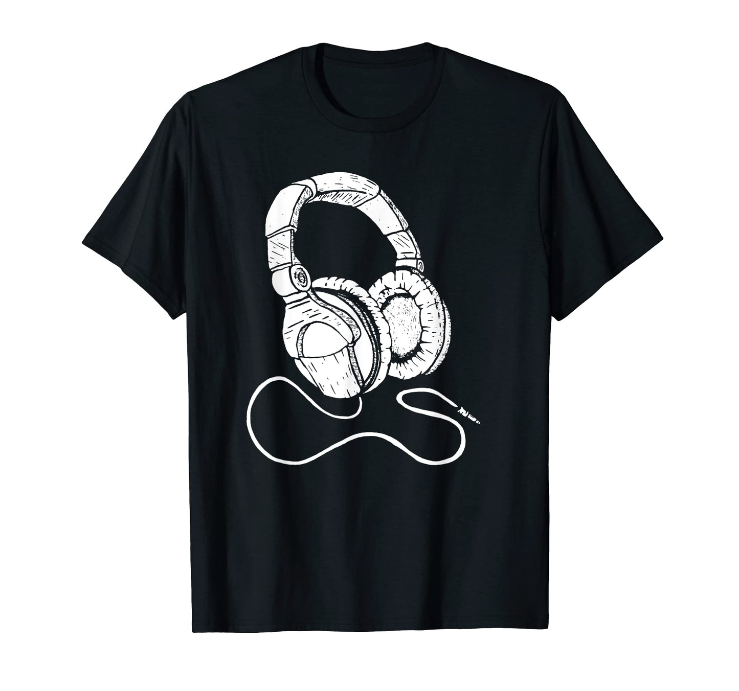 Hip Hop Over Ear Headphones Old T-Shirt - Novelty Apparel for Adults - T-Shirt, Sweatshirt, Hoodie