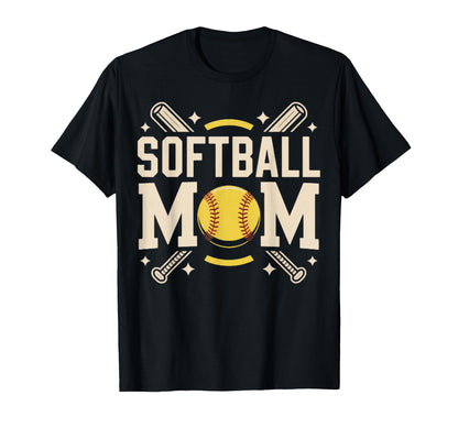 I Love Softball Sport Mother T-Shirt - Casual Everyday Wear for Adults - T-Shirt, Sweatshirt, Hoodie