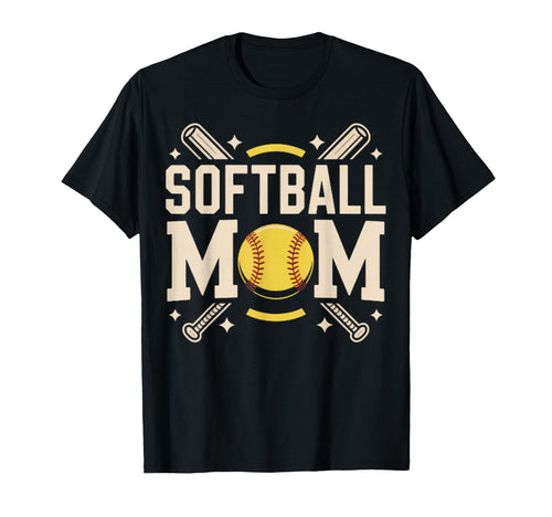 I Love Softball Sport Mother T-Shirt - Casual Everyday Wear for Adults - T-Shirt, Sweatshirt, Hoodie