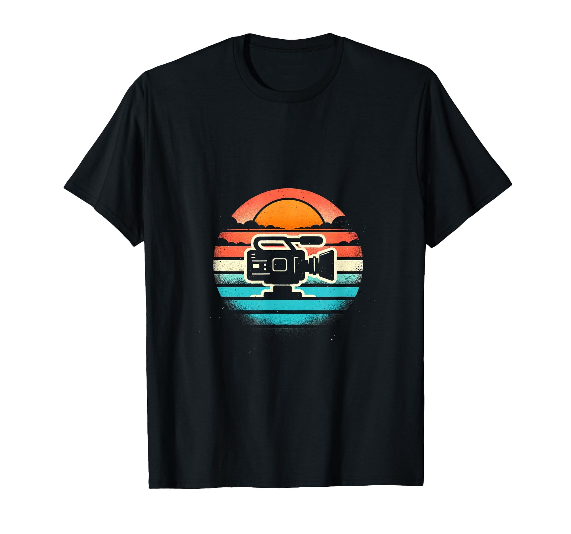Camera Sunset Hoodie - Minimalist Print for Adults - T-Shirt, Sweatshirt, Hoodie