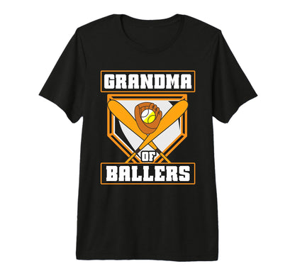 Grandma Ballers Softball Baseball T-Shirt - Casual Everyday Wear Men Women - T-Shirt, Sweatshirt, Hoodie