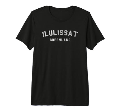 Mens Varsity Ilulissat Greenland T-Shirt - Graphic Print for Adults - T-Shirt, Sweatshirt, Hoodie