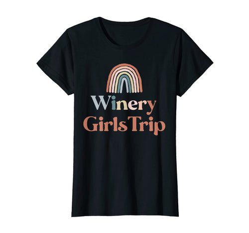 Womens Winery Trip Boho Rainbow Group T-Shirt - Aesthetic Graphic Unisex - T-Shirt, Sweatshirt, Hoodie