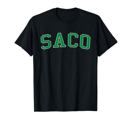 Saco Me Distressed Green Varsity T-Shirt - Casual Everyday Wear for Adults - T-Shirt, Sweatshirt, Hoodie