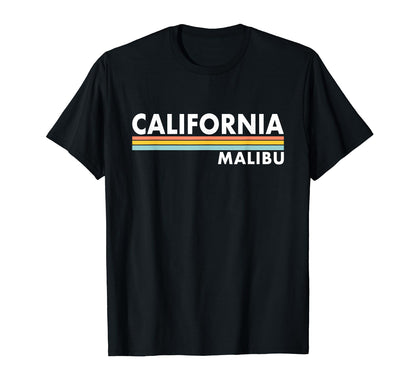 California Malibu Stripes T-Shirt - Novelty Apparel Men Women - T-Shirt, Sweatshirt, Hoodie