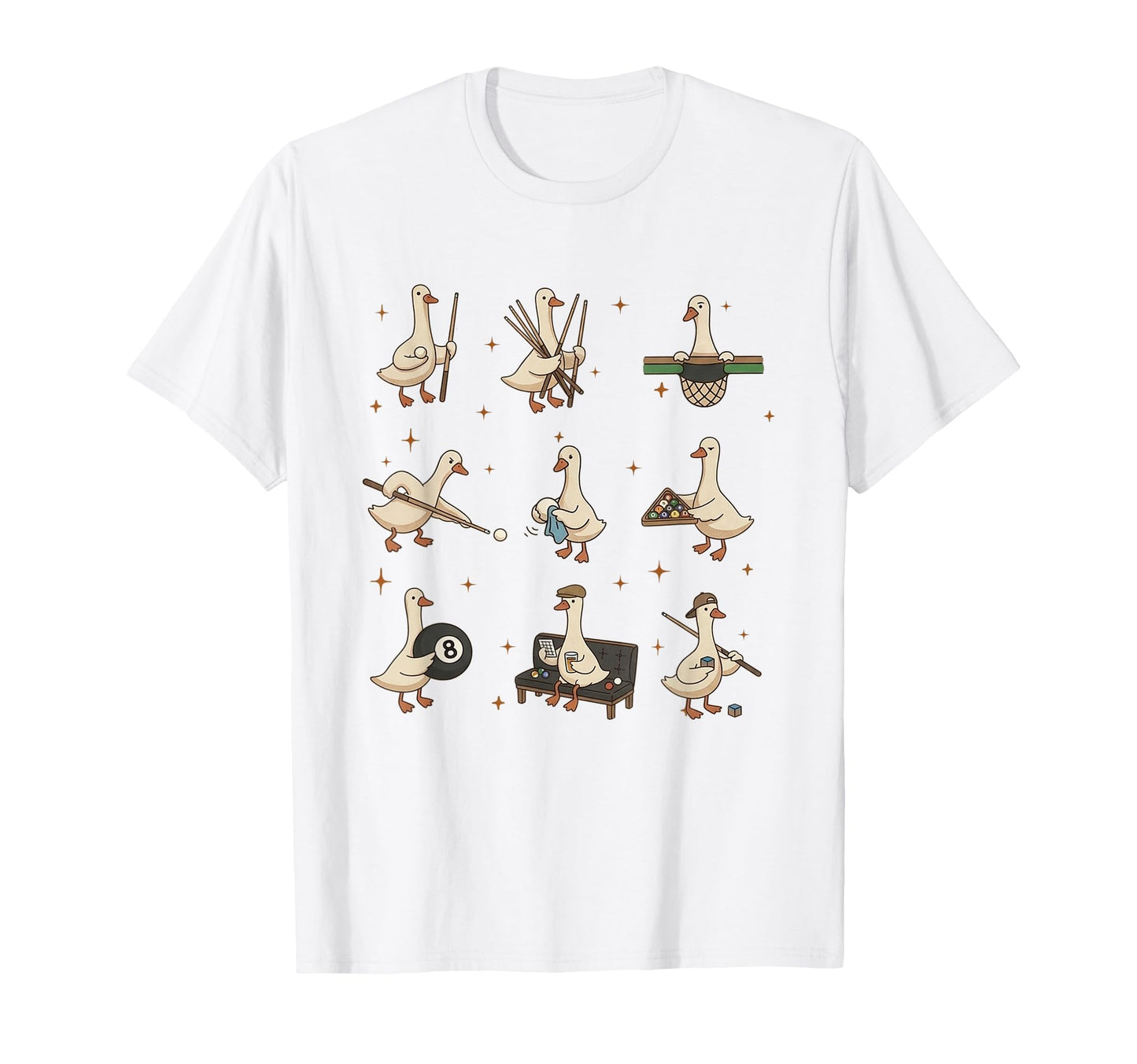 Silly Goose Billiards Pool Player T-Shirt - Novelty Apparel for Adults - T-Shirt, Sweatshirt, Hoodie