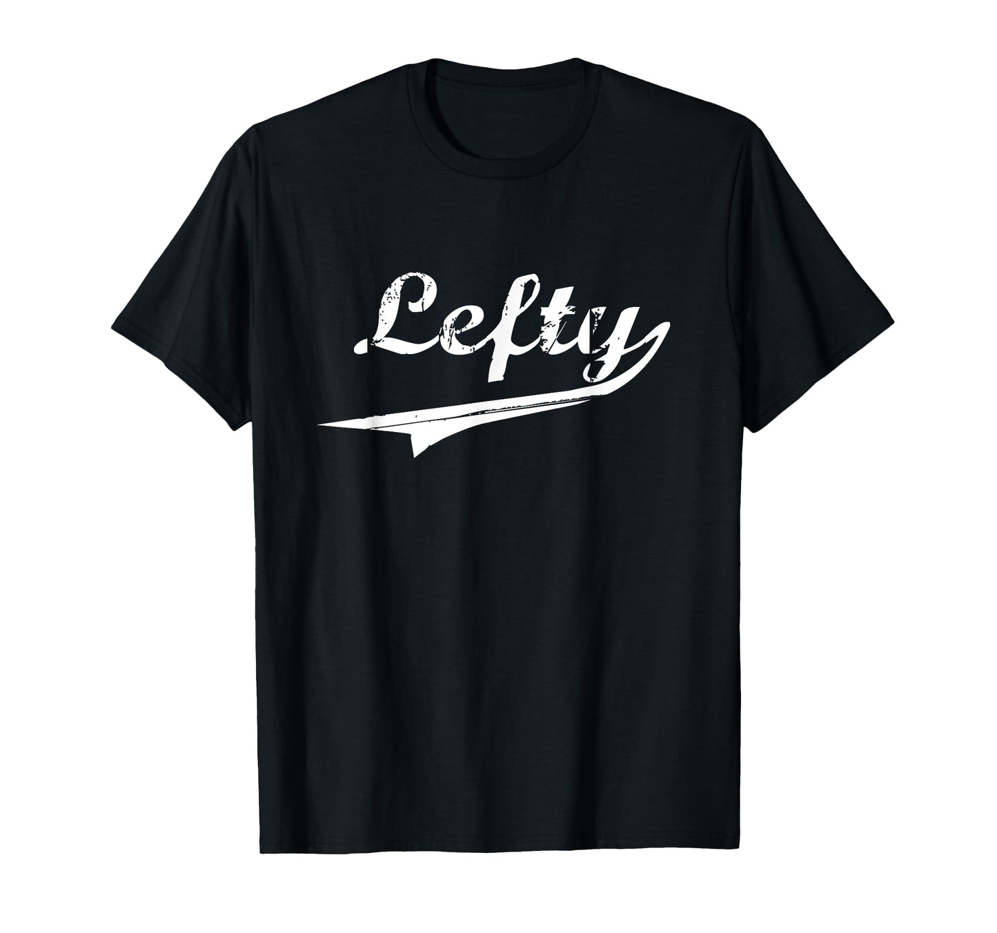 Distressed Lefty Baseball T-Shirt - Custom Art Print for Adults - T-Shirt, Sweatshirt, Hoodie