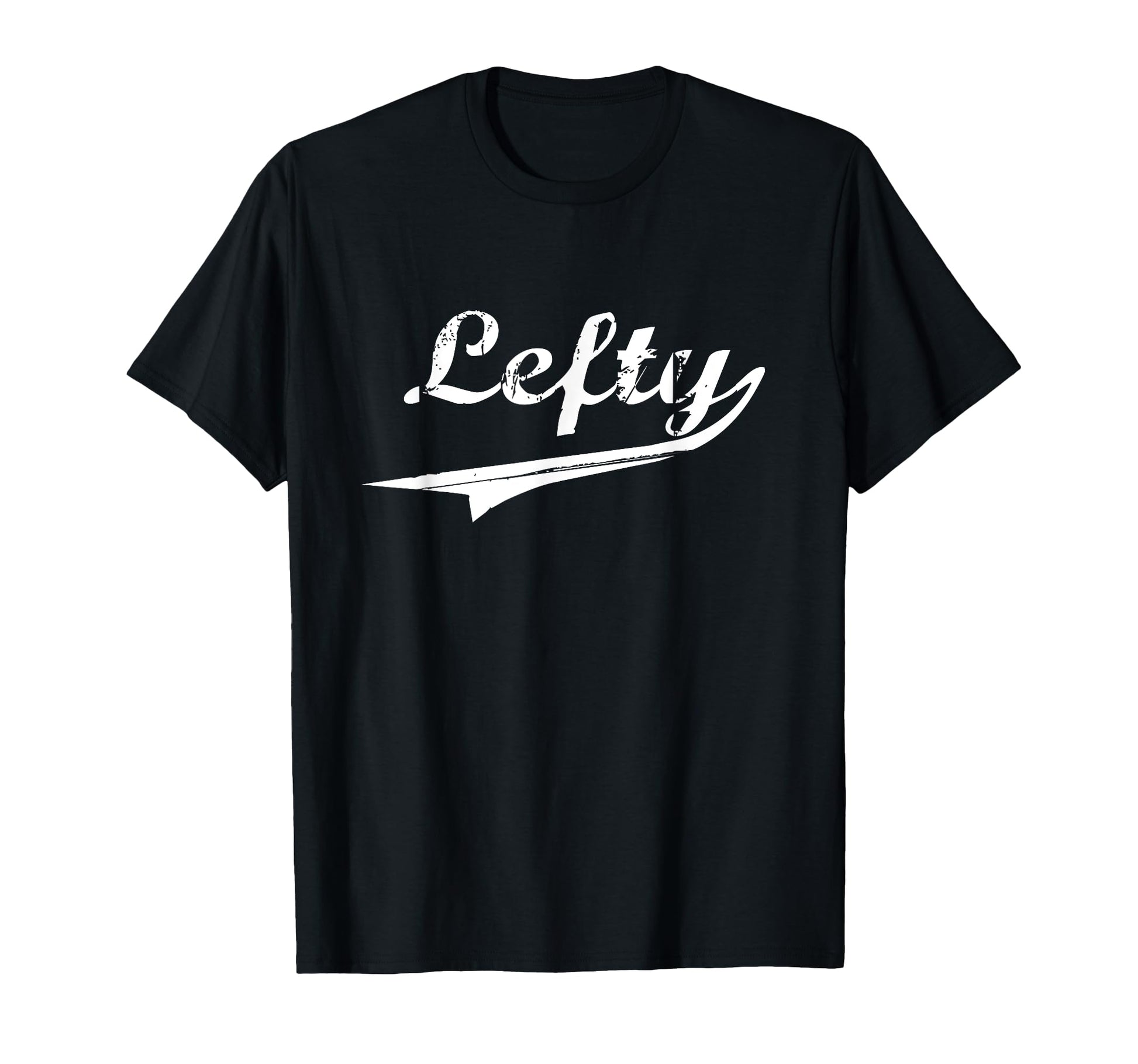 Distressed Lefty Baseball T-Shirt - Custom Art Print for Adults - T-Shirt, Sweatshirt, Hoodie