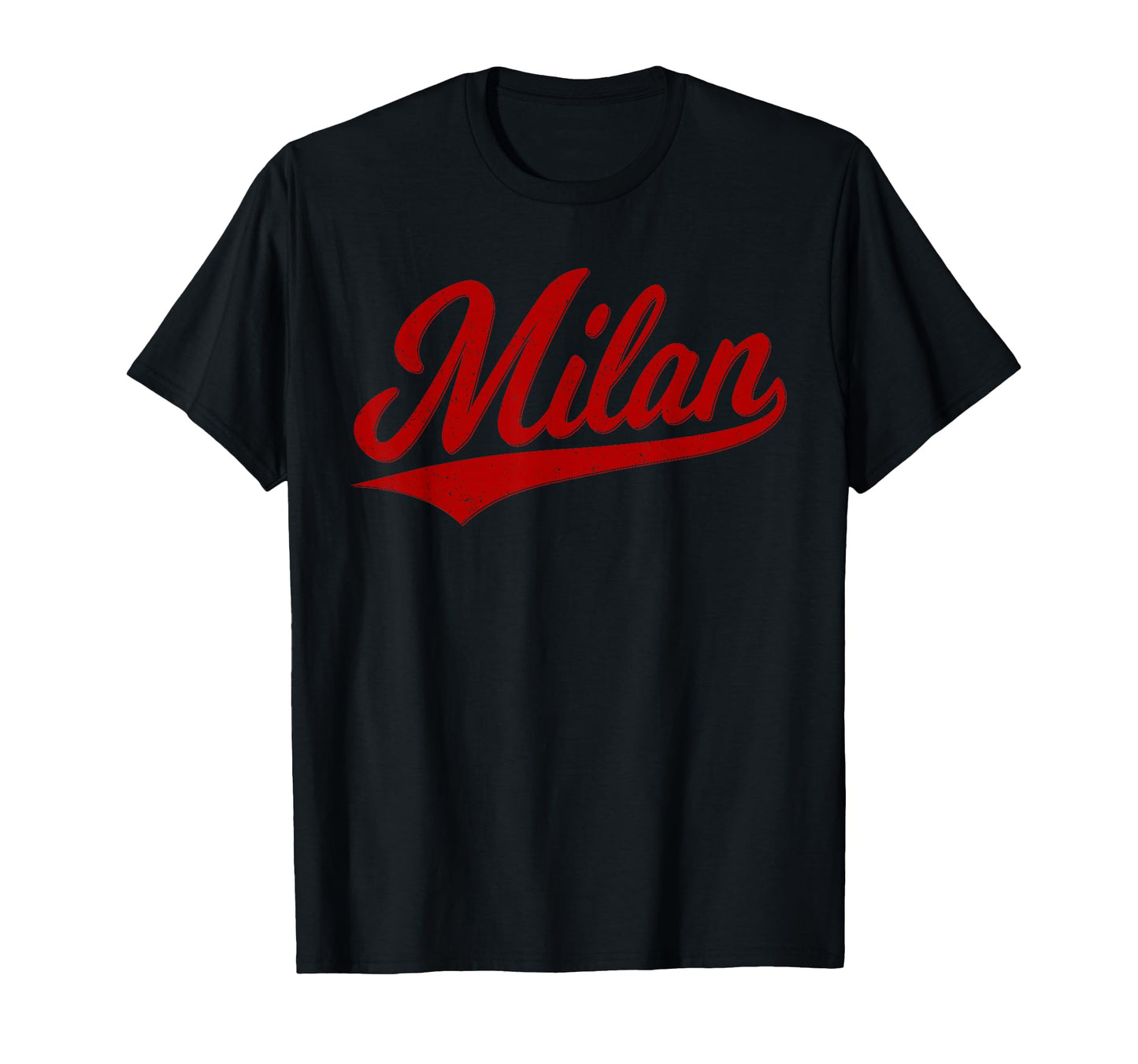 Milan Italy Varsity Script Sports T-Shirt - Fun Novelty Design Unisex - T-Shirt, Sweatshirt, Hoodie
