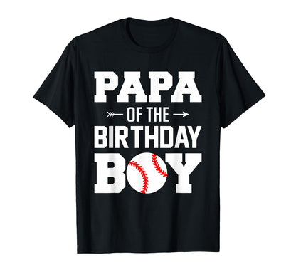 Papa Birthday Funny Baseball Family T-Shirt - Streetwear Style for Adults - T-Shirt, Sweatshirt, Hoodie