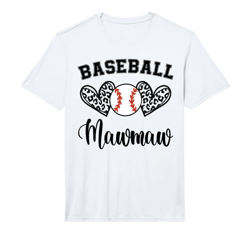 Mens Baseball Mawmaw Leopard Funny T-Shirt - Graphic Print for Adults - T-Shirt, Sweatshirt, Hoodie