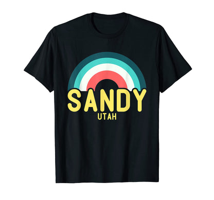 Sandy Utah Rainbow T-Shirt - Custom Art Print Men Women - T-Shirt, Sweatshirt, Hoodie